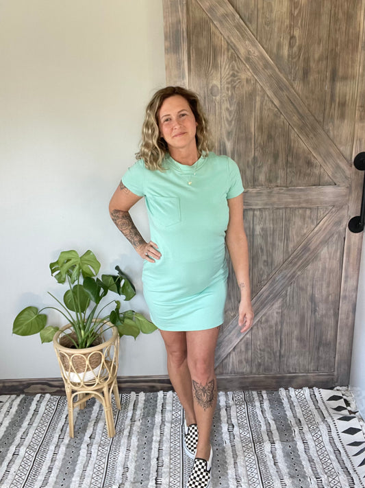 Mint Bliss T- shirt dress VIP