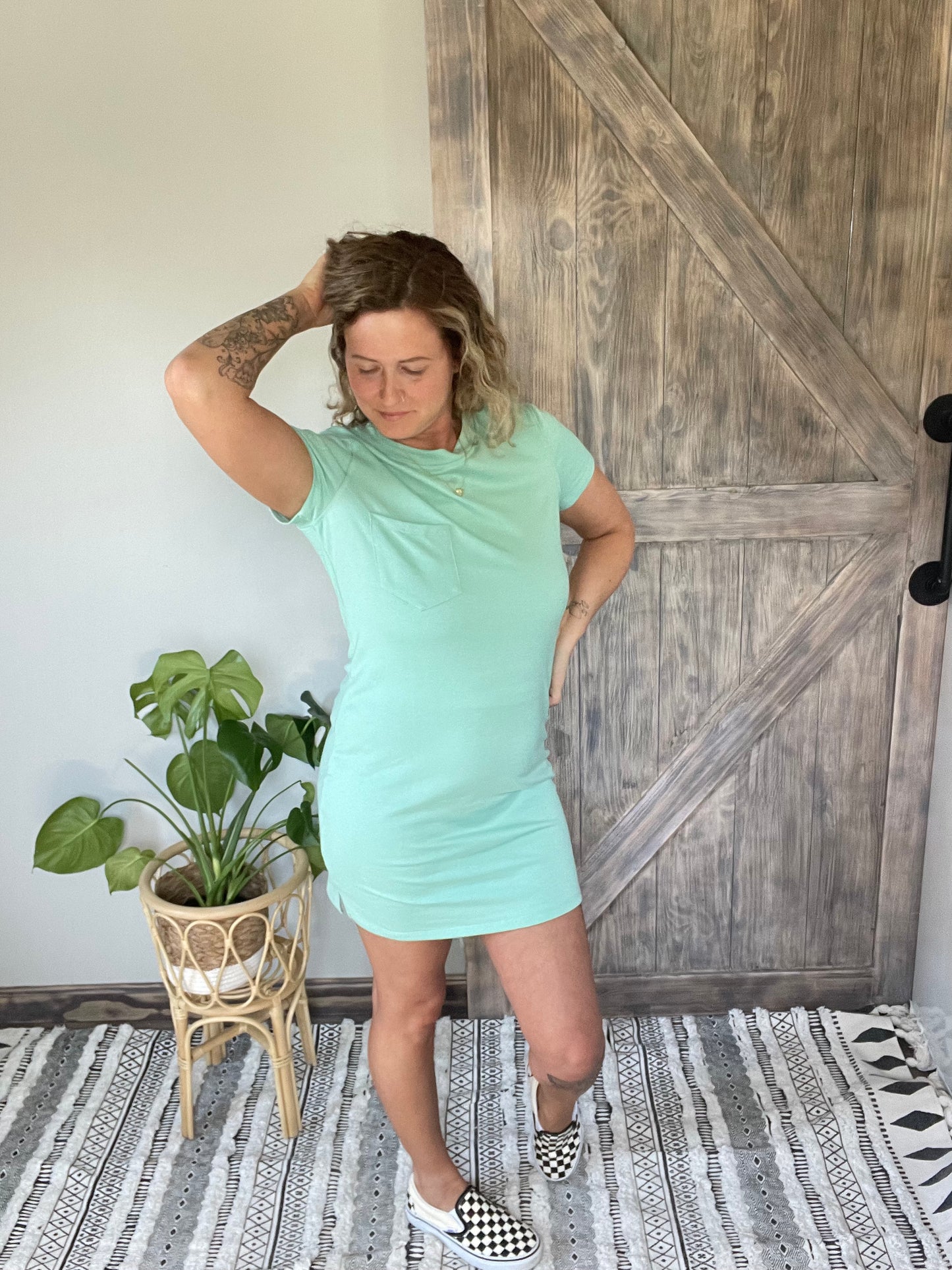 Mint Bliss T- shirt dress VIP