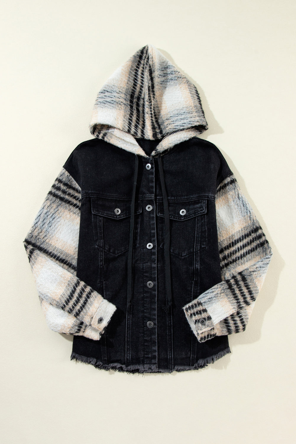 The Aria Hooded Denim Jacket