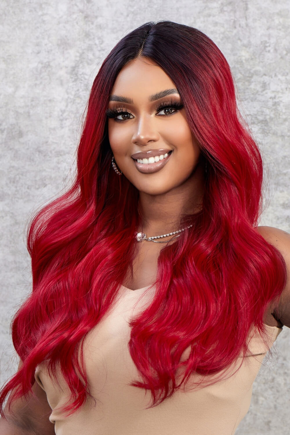 The Carissa Lace Front Wig/ Synthetic Wave 24" 150% Density