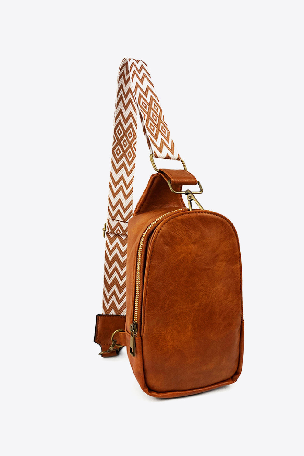 Adjustable Strap Leather Sling Bag