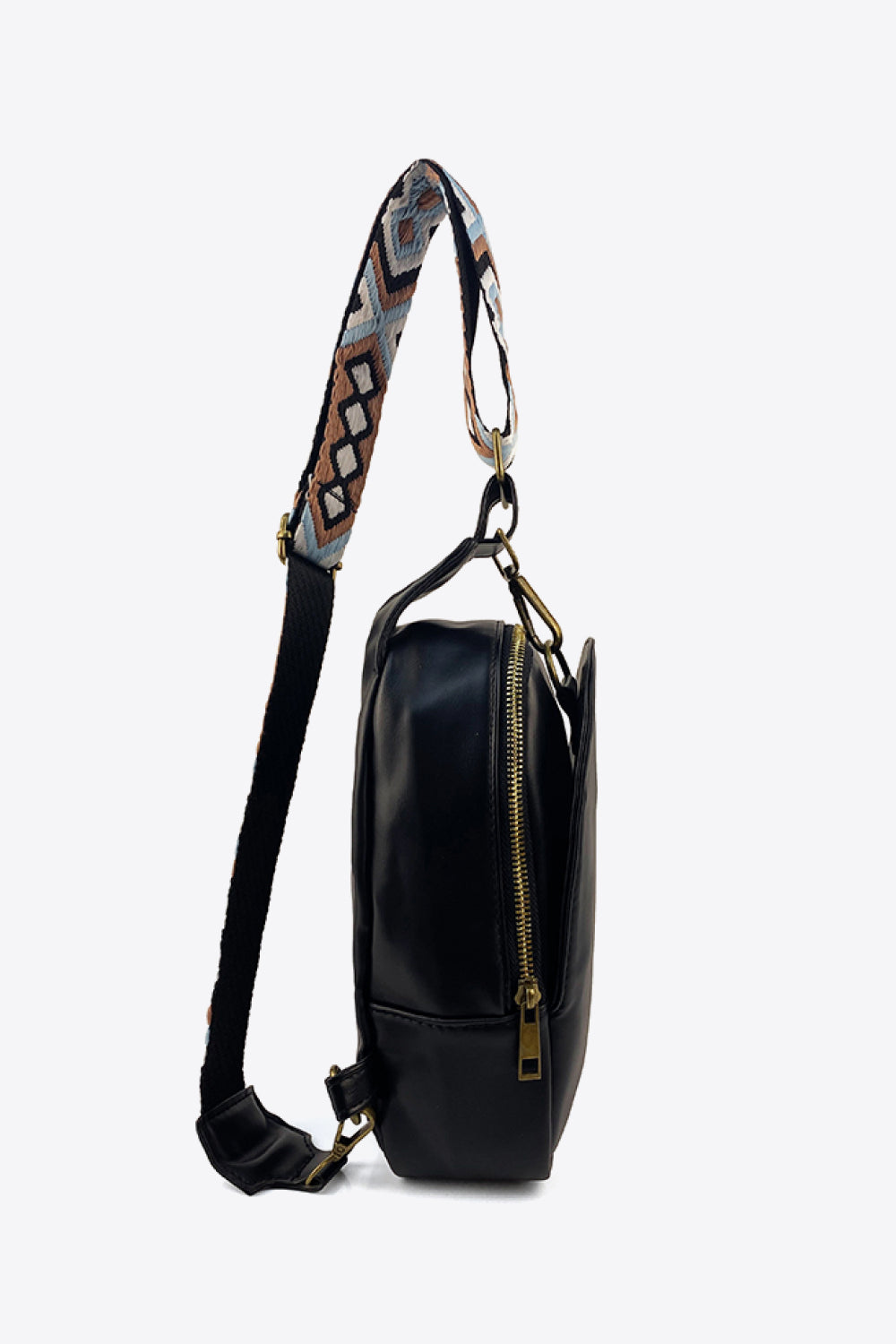 Adjustable Strap Leather Sling Bag